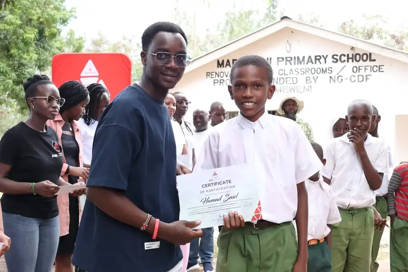 Grow A Classroom mentorship at Mabokoni Primary School, Kwale County