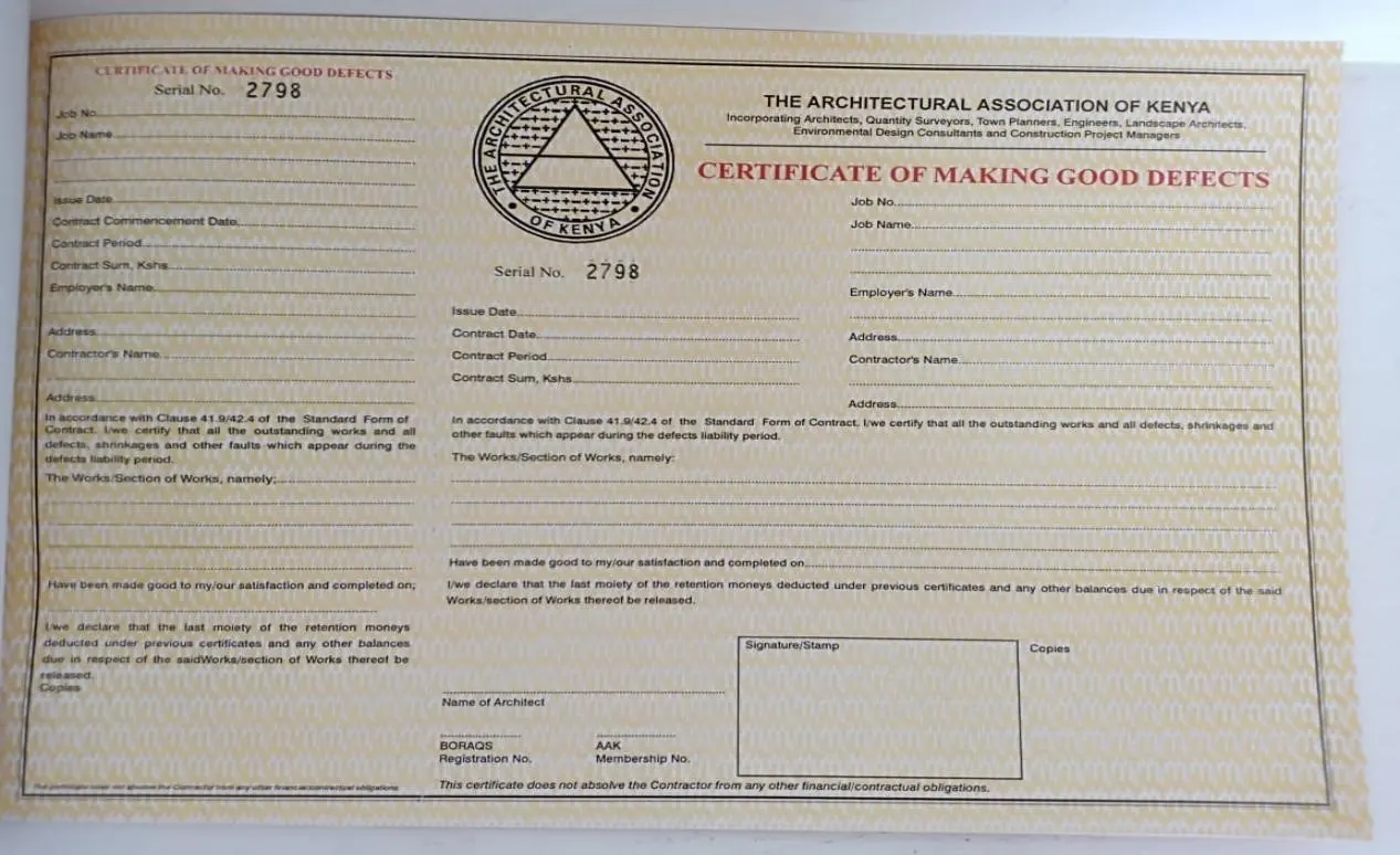 Certificate of Good Making