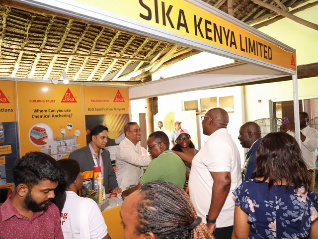 Delegates at the Sika Kenya stand
