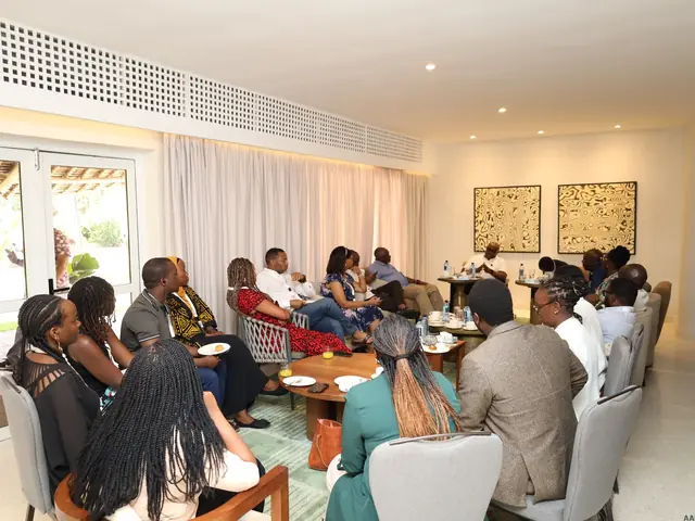 The Governing Council meeting in session