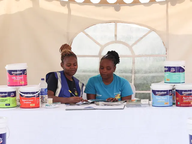 A sponsor's paint stand