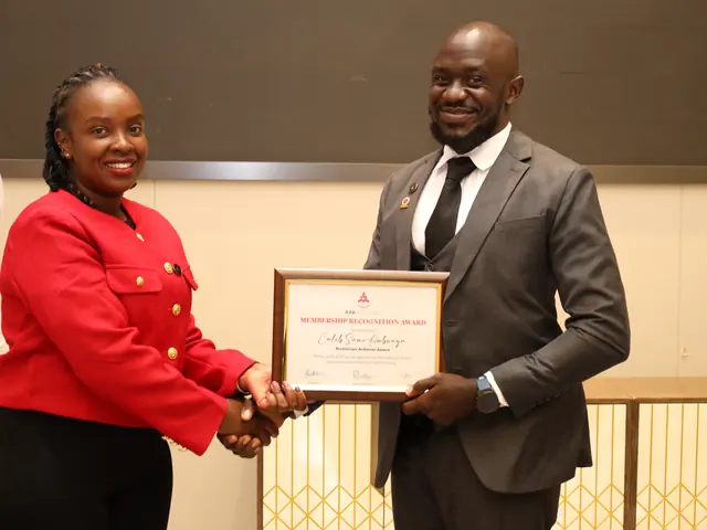 A participant receives a certificate