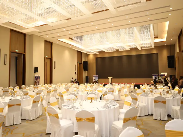 The ballroom set for the awards evening