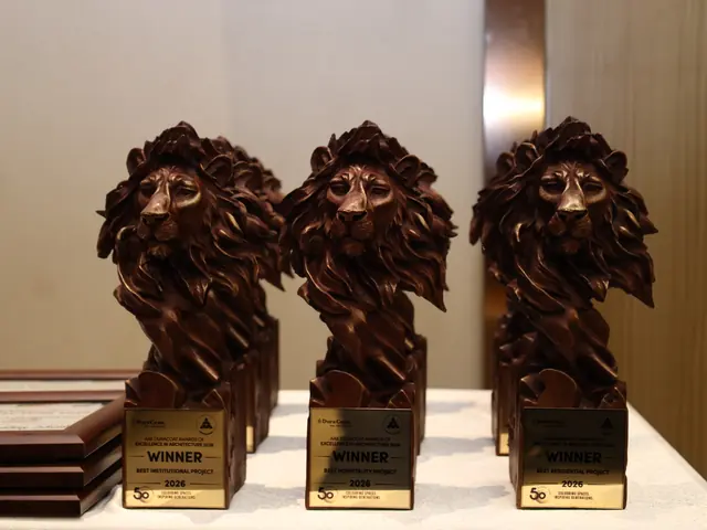 Awards of Excellence trophies