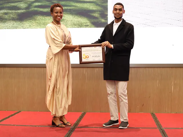An award presented on stage