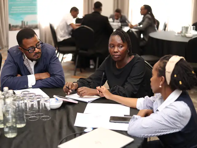 Group work during the afternoon session