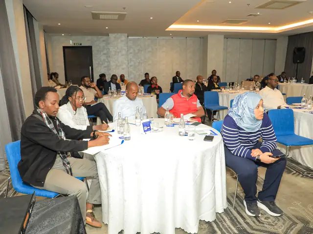Participants at round tables